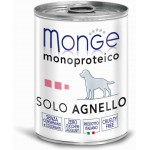 Monge Dog Monoproteico Solo консервы для собак паштет из ягненка 400 г