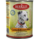 Консервы Berkley: оленина с коричневым рисом для взрослых собак