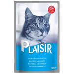 PLAISIR with Troutn & Shrimps- Влажный корм для кошек Плейзир с форелью и креветками